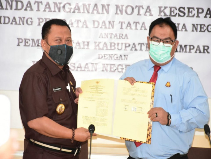 Pemda Kampar MoU bersama Kejari Kampar Dalam Pengolahan Aset.