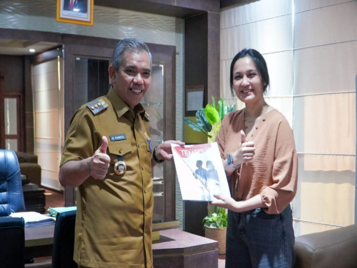 Pj Bupati Kampar Sambut Baik Audiensi Tim Tempo Media terkait Program Utama Pemkab Kampar.