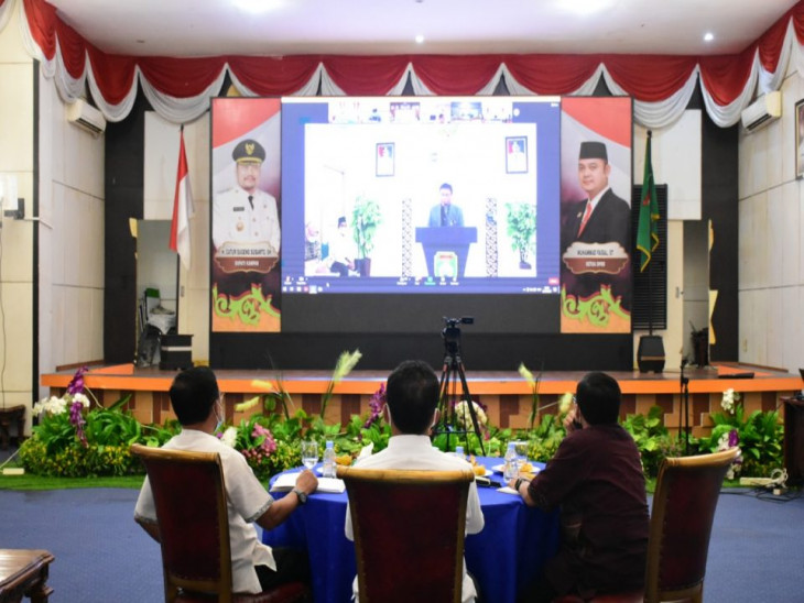 Pemerintah Kabupaten Kampar mengikuti Vidcon FORSESDASI