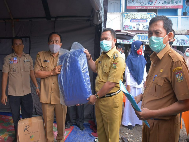 Pasca Kebakaran Bupati Kampar Tinjau Lokasi Pasar Kuok.