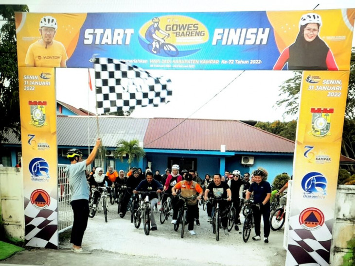 Semarak Hut Kampar ke-72 Diskominfo berjalan sangat Meriah.