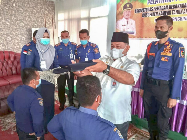 Tingkatkan Kemahiran, Damkar dan Penyelamatan Kampar Gelar Pelatihan dan Bimtek.