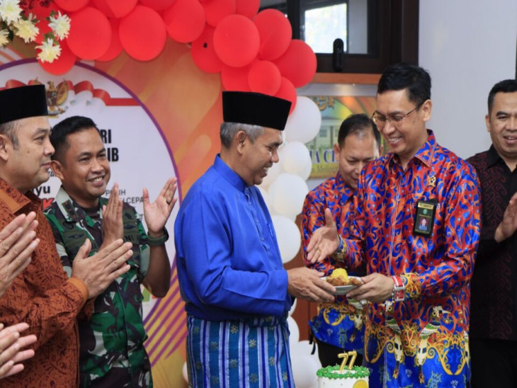 Hadiri Syukuran HUT Mahkamah Agung RI Ke-77 , Pj. Bupati Kampar : Mari kita Bersinergi, Wujudkan Keadilan dan Kedamaian Masyarakat