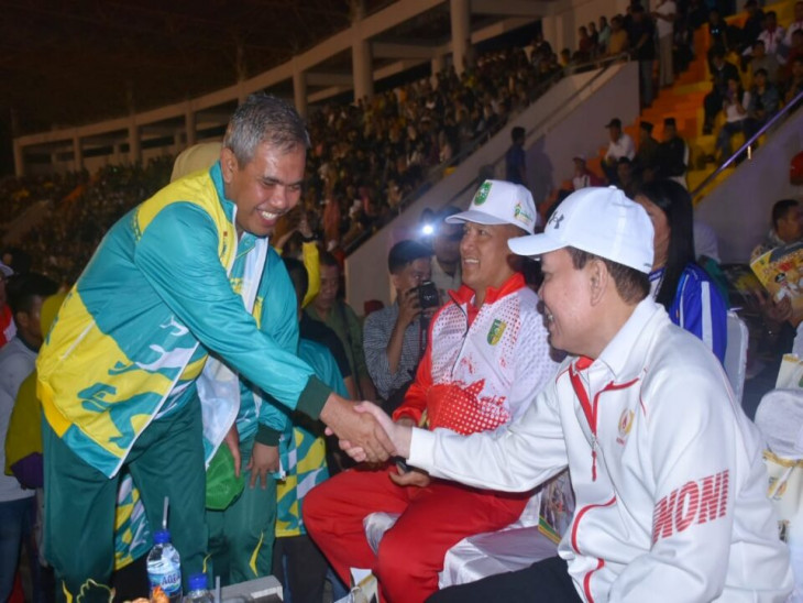 Porprov Riau Ke-X Resmi Dibuka, PJ Bupati Kampar : “Kita Datang Berjuang Dan Menang, Target Kita Juara Umum.