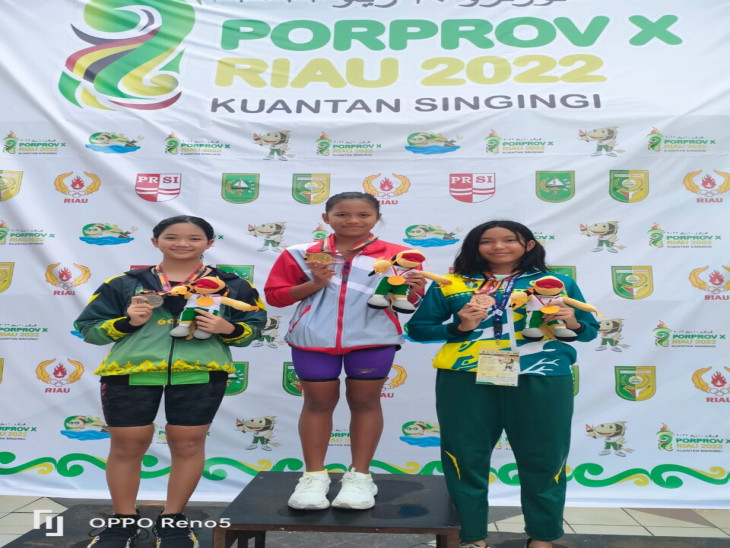 Info Porprov Riau ke-X di hari kedua, Kampar meraih medali 8 emas, 10 perak dan 10 perunggu.