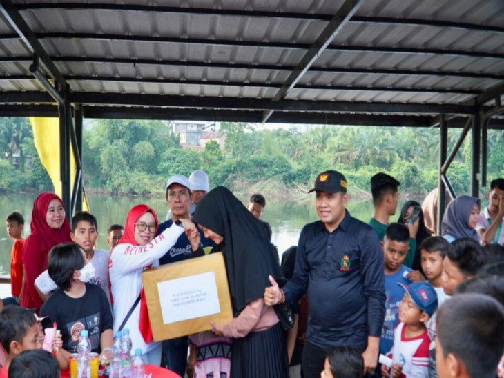 Ratusan Peserta Sepeda Sehat Santai Ikuti Semarak HUT RI Ke-77 di Desa Naumbai