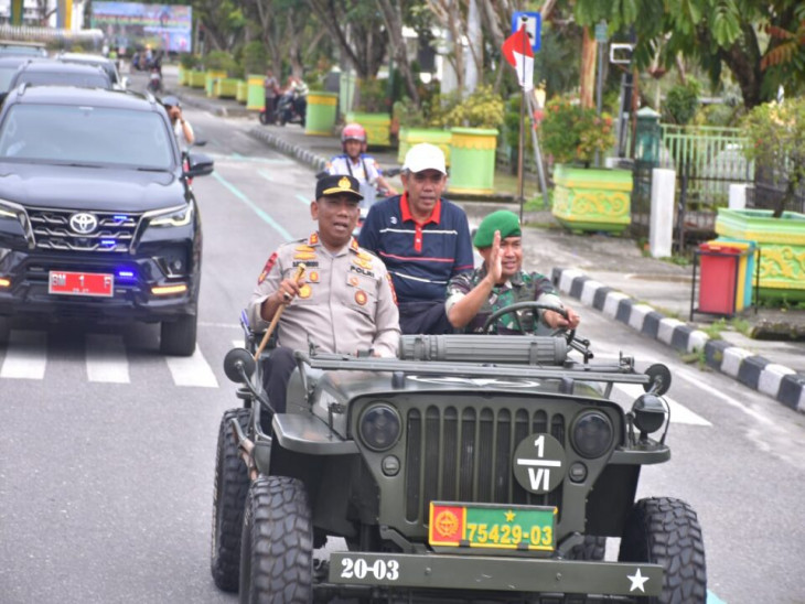Usai Pimpel Apel Goro, PJ. Bupati Kampar Berkeliling Tinjau Goro di Kota Bangkinang.