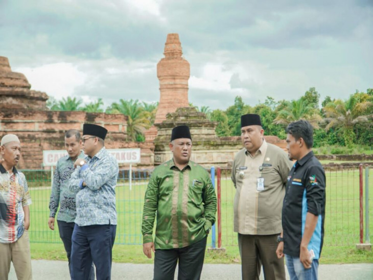 Matangkan Persiapan Tour De Muara Takus, Sekda Kampar Langsung Tinjau Lokasi Candi Muara Takus