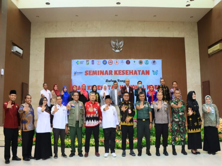 HKN Ke-58, Sekda Kampar Jadi Narasumber Seminar Kesehatan Kampar Sehat Indonesia Bangkit.