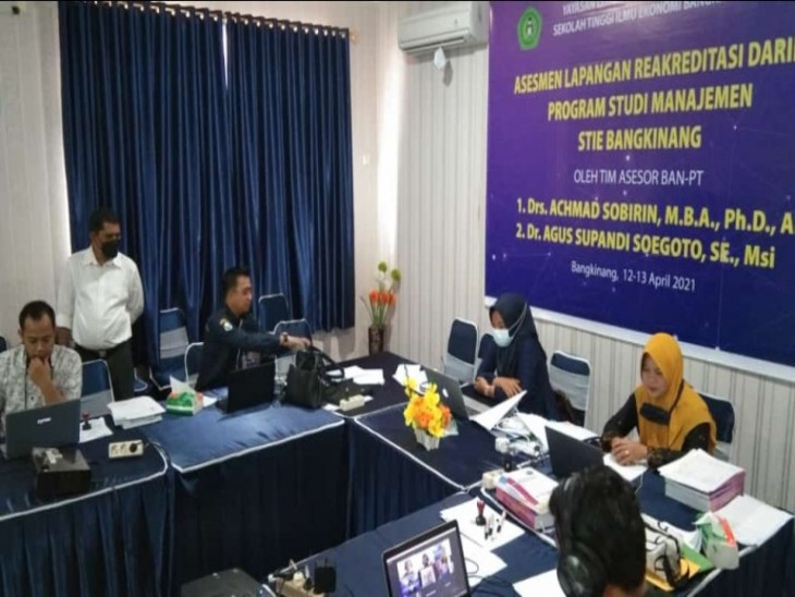STIE Bangkinang Lakukan Assessment Lapangan Bersama Badan Akreditasi Nasional