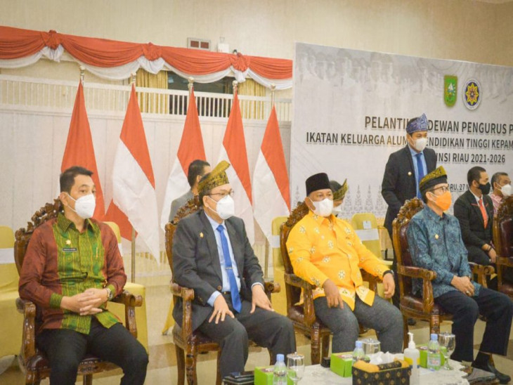Sekda Hadiri Pelantikan DPP-IKAPTK Periode 2021-2026