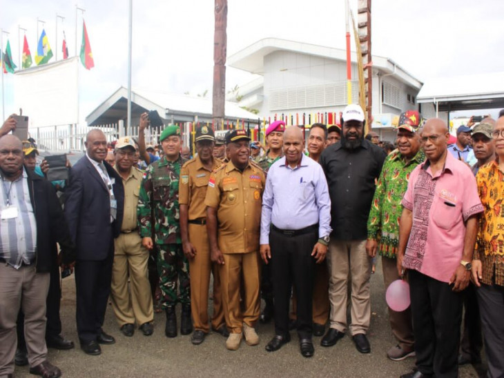 Satgas Yonif 132 /Bima Sakti pada Tugas Operasi Pamtas RI-PNG.