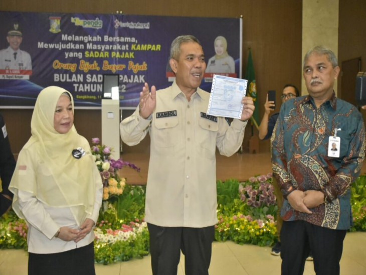 Pj. Bupati Kampar Apresiasi Masyarakat Dan Dunia Usaha Yang Patuh Wajib Pajak