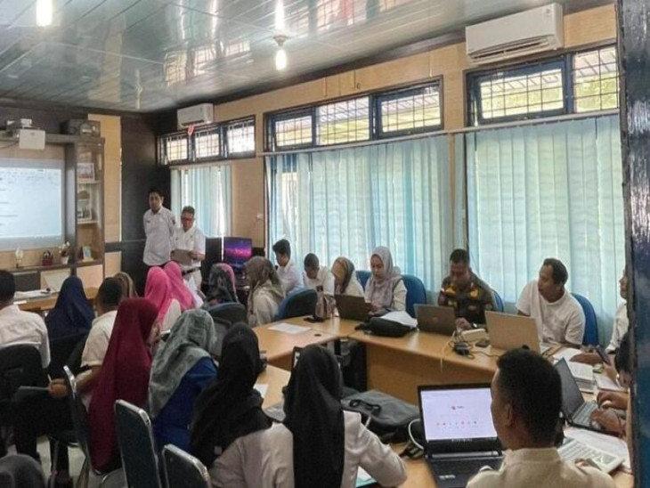 Optimalkan Ketersediaan DIP, Diskominfo Kampar Lakukan Pengisian SAQ KI Riau Tahun 2022 Dengan PPID Pembantu.
