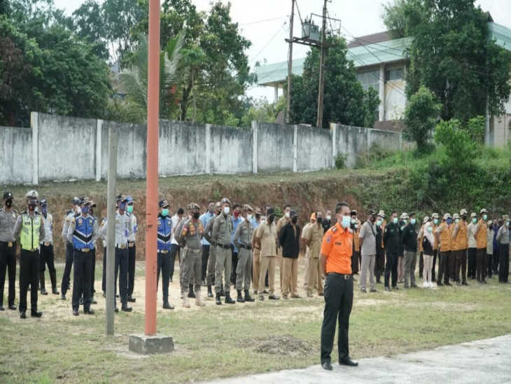 Antisipasi Bencana, Pemkab Kampar Gelar Apel Kesiapsiagaan Bencana Nasional Tahun 2021