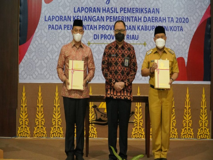 Kabupaten Kampar Kembali Raih Opini WTP Kelima Kali Berturut Turut dari BPK Perwakilan Riau