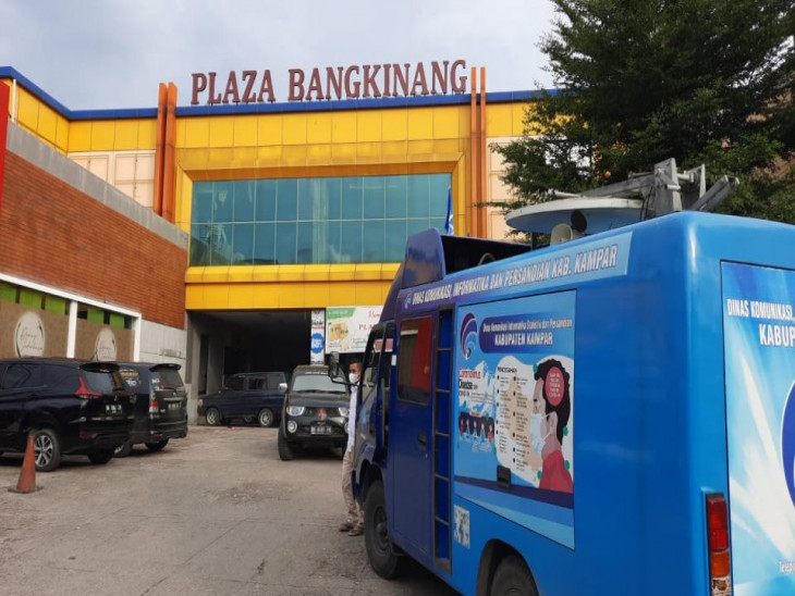 Tekan Angka Penyebaran Covid 19, Diskominfo Kampar Sosialisasikan Protokol Kesehatan