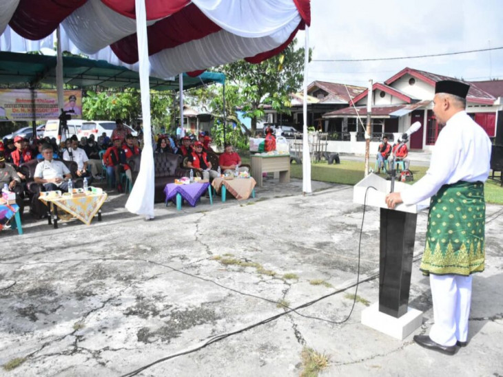 Cegah Demam Berdarah, Pj Bupati Kampar Kampar Gelar Pencanangan Gerakan PSN Massal.