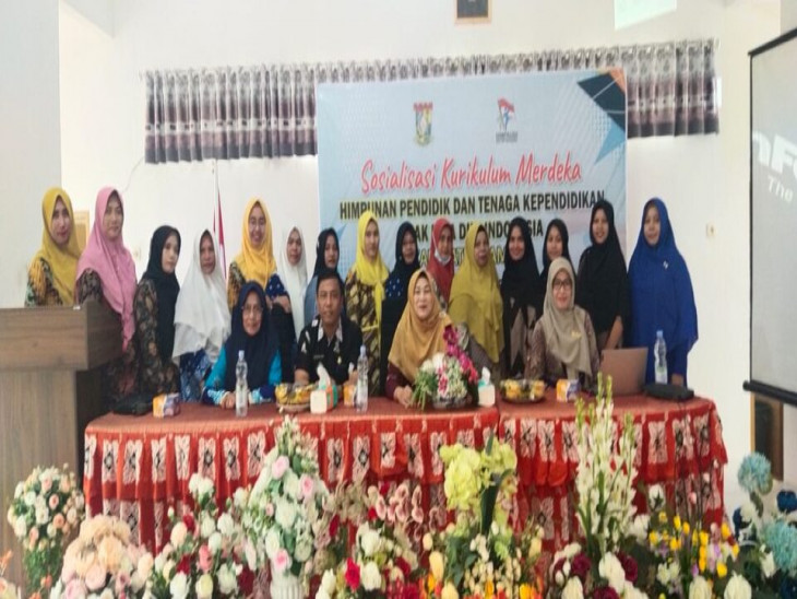 Himpaudi Kampar Gelar Sosialisasi Kurikulum Merdeka Kepada Guru PAUD.