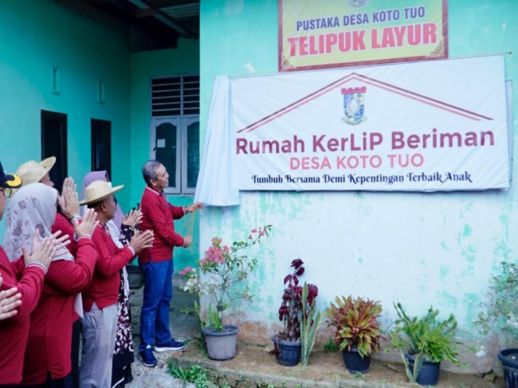 Pj Bupati Kampar Launching RTMP, Rumah KerLip Beriman Koto Tuo, Kamsol Himbau Seluruh Elemen harus Terlibat dan Berkontribusi Bangkitkan Potensi Desa.