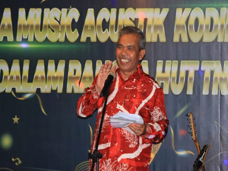 Buka Lomba Musik Acustic Kodim 0313 /KPR, Pj Bupati Kampar : Ajang Bangkitkan Jiwa Kreatif Muda.