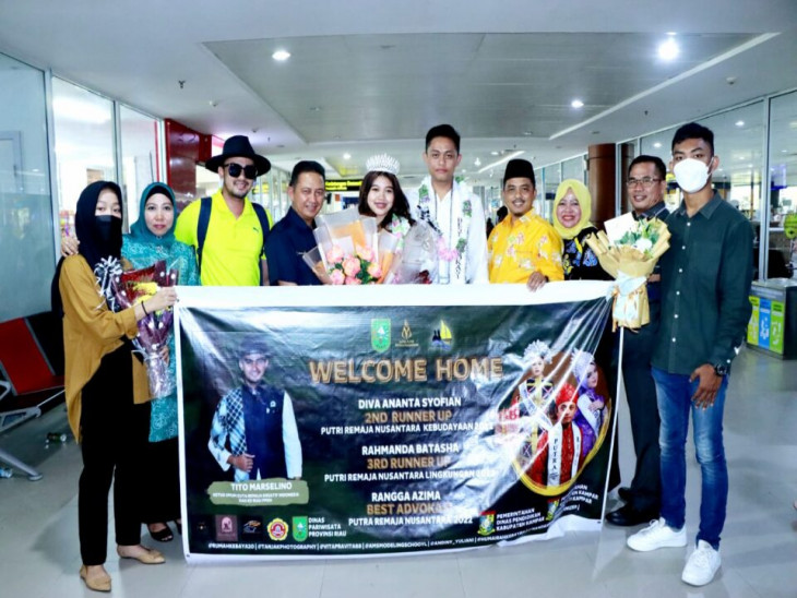 Selamat Datang Duta Kampar Diva Ananta Sofian, Juara 2 Pada Ajang Putra Putri Remaja Nusantara Tingkat Nasional.