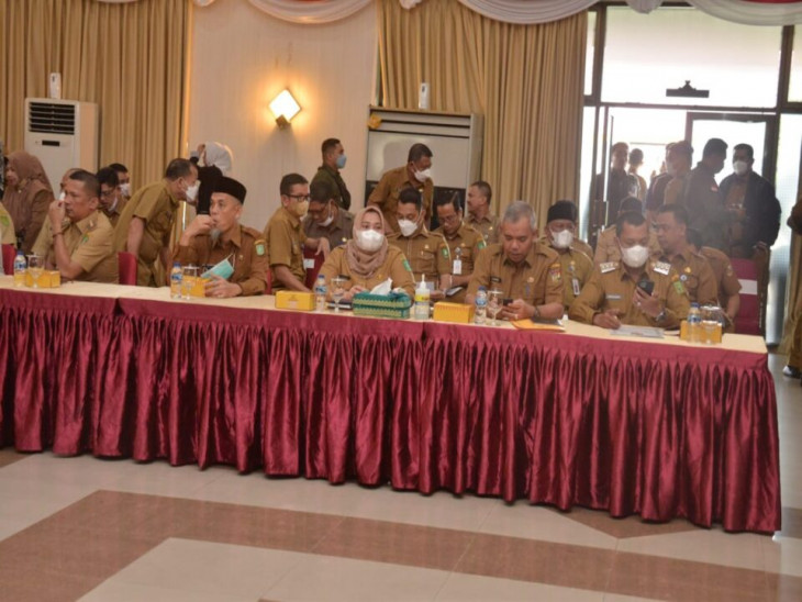 Pemkab Kampar Tekankan OPD Layanan Masyarakat Berpartisipasi Pada Survei Penilaian Integritas Yang Diadakan KPK.