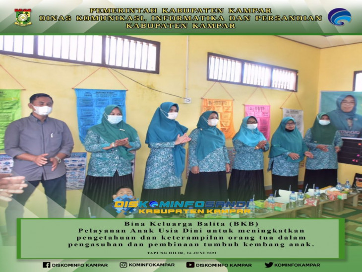 Desa Tandan Sari Wakili Tapung Hilir Dalam Lomba BKB HI Tingkat Kabupaten Kampar tahun 2021.