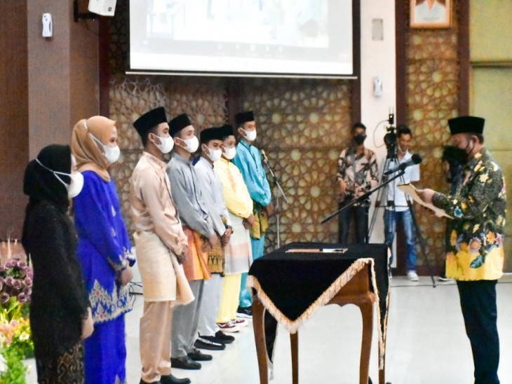 Bupati Kampar Lantik Pengurus IPRY-KK Periode 2021-2022.