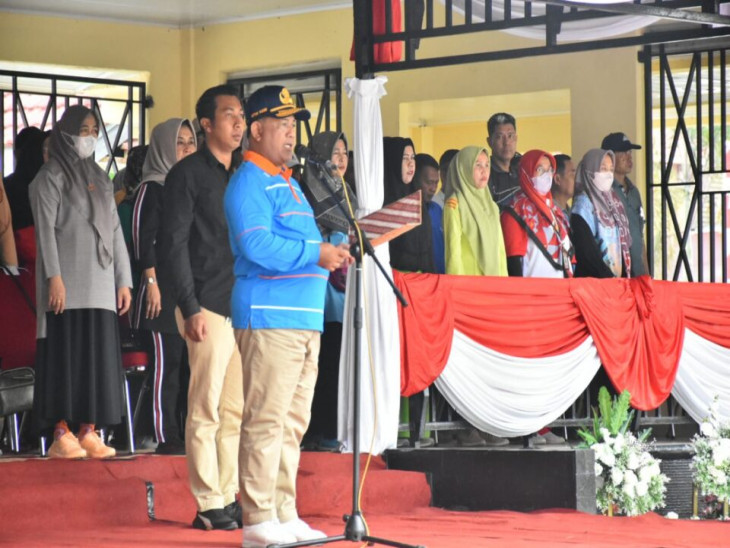 Haornas XXXIX, Sekda Kampar Bacakan Pidato Menpora RI.