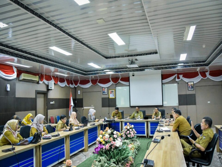 Sekda Kampar Pimpin Rapat Percepatan Penanganan Stunting di Kabupaten Kampar.