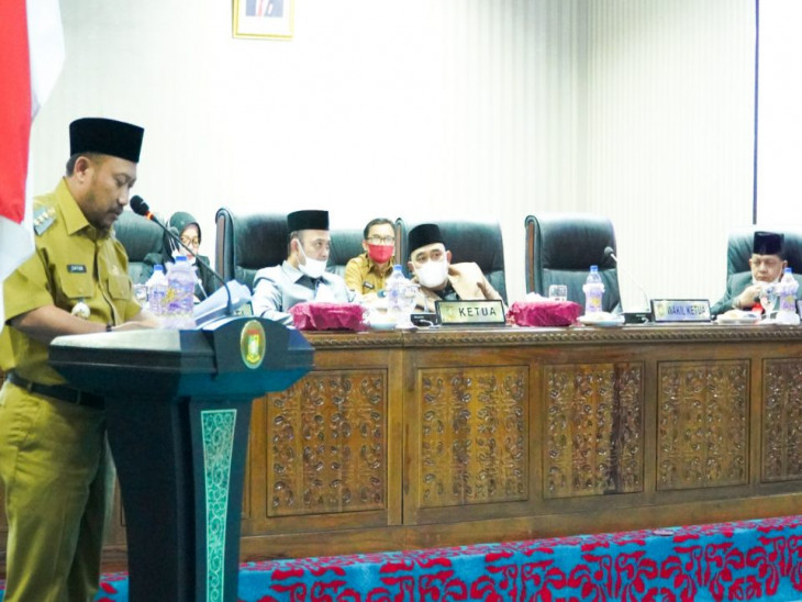 DPRD Kampar Terima Laporan PertanggungJawaban Bupati Kampar Pelaksanaan APBD tahun 2020.