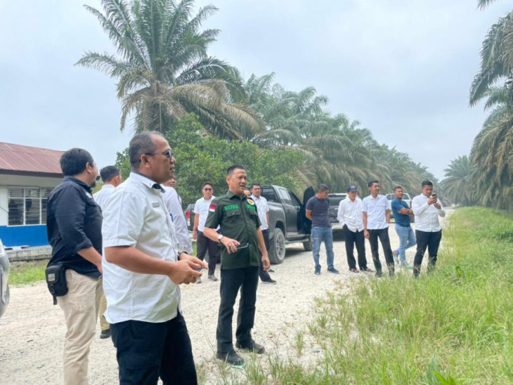 Lakukan Peninjauan,Tim Pemkab Kampar Temukan Perusahaan Yang Menutupi Tanda Segel Izin Perusahaan