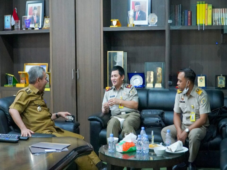 Pererat Silaturahmi dan Sinergitas, Pj Bupati Kampar Sambut Baik Kepala Kantor BPN Kampar.