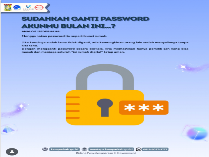???? Sudahkah Ganti Password Akunmu Bulan Ini? ????
