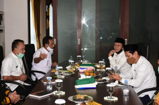 Hadapi MTQ XXXIX Riau 2021, Pemkab Pelalawan Kunjungi Kampar,