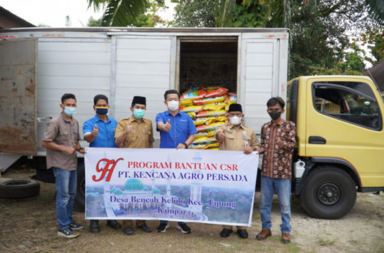 Pemkab Kampar Terima CSR Berupa Beras Dari Perusahaan.