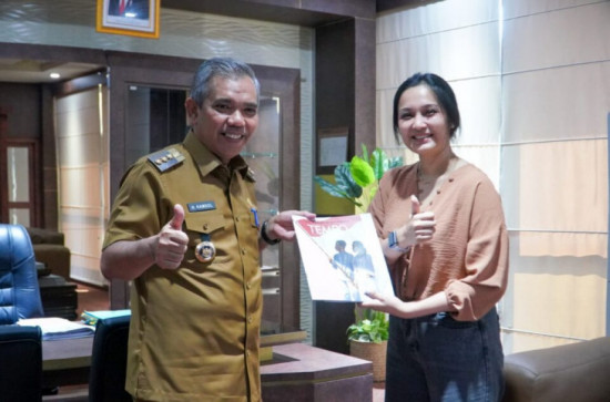 Pj Bupati Kampar Sambut Baik Audiensi Tim Tempo Media terkait Program Utama Pemkab Kampar.