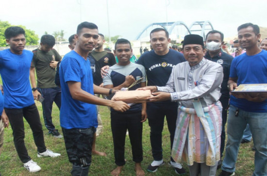 Meriahkan Hari Jadi Kampar, Pacu Goni Dimenangkan oleh Dishub Dan Kecamatan Salo.