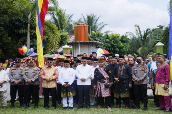 Halal Bihalal dengan Persukuan Domo Kenegerian Rumbio ; Kamsol : Lestarikan Adat istiadat dan jadikan Hukum yang Kuat.
