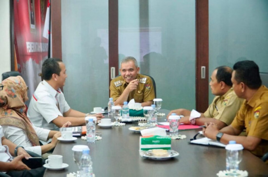 Pj. Bupati Kampar Terima Audiensi PT. Telkom Indonesia.