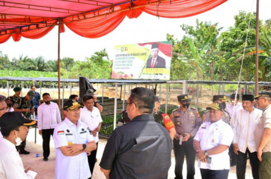 H-1 Jelang Kunjungan Wapres, Sekda Kampar Dampingi Pangdam dan Gubri Tinjau Pondok Pesantren Tekhnologi Riau.
