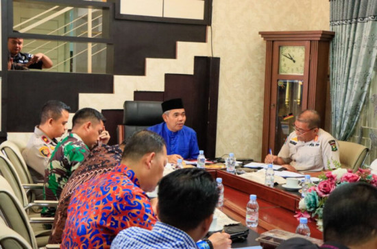Pertambangan Liar Galian C Marak, Pj. Bupati Kampar Rakor Bersama Forkopimda