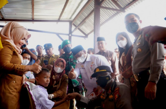 Gebyar Vaksinasi Merdeka, Forkopimda Kampar Ikuti Vidcon Dengan Gubernur Dan Kapolda Riau.