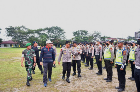 Tour De Muara Takus 2022, Pj Bupati Kampar, Polda Riau dan Forkopimda Kampar Cek Kesiap Siagaan Pasukan Pengamanan.