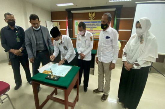 Dapatkan KK,KTP dan Akta Cerai Sekaligus, Disdukcapil Lakukan MoU CAKEP’s dengan PA Bangkinang