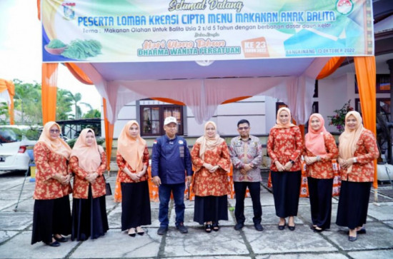 29 DW UP Ikuti Lomba Cipta Menu bahan Daun Kelor Semarak HUT DWP ke-23, DW UP PUPR Raih Yang Terbaik, Juara II dan III diraih BPKAD dan Diskominfo Kampar.