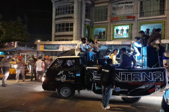 Satgas Covid 19 Kampar Tertibkan Malam Takbiran