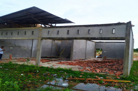 Kadis Sosial Kampar: Hujan Deras disertai Angin Puting Beliung Rusak Rumah Warga