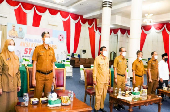 Pemkab Kampar Ikuti Penilaan Kinerja Stunting Tahun 2021